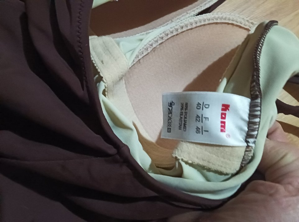 Kom Kadın Kahverengi V Yakalı mayo - Görsel 5