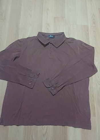 FORMENTİ 2XL Kahverengi Uzun Kollu Polo sweat - Görsel 3