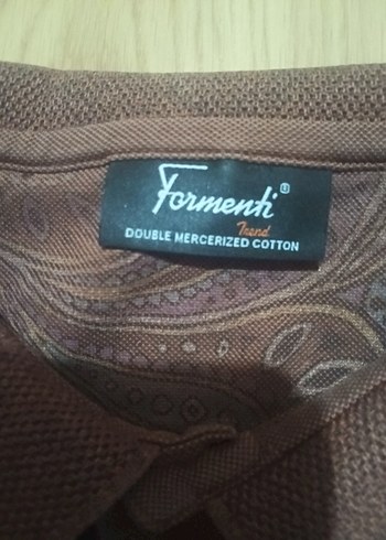 FORMENTİ 2XL Kahverengi Uzun Kollu Polo sweat - Görsel 5