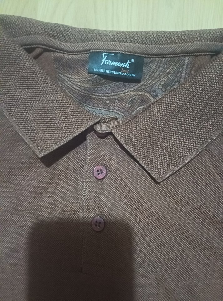 FORMENTİ 2XL Kahverengi Uzun Kollu Polo sweat - Görsel 4