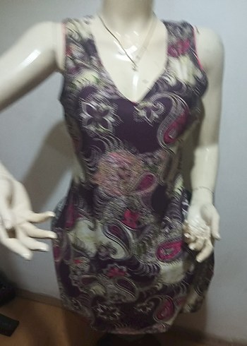 V Yaka Kolsuz Bohem Mını mayo 40 /42 - Görsel 6