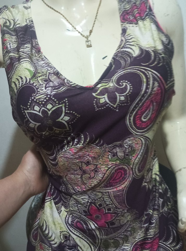 V Yaka Kolsuz Bohem Mını mayo 40 /42 - Görsel 2