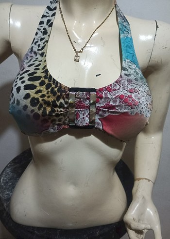 AyYILDIZRenkli Desenli Mini Askılı Bikini ÜSTÜ 42/44 - Görsel 5