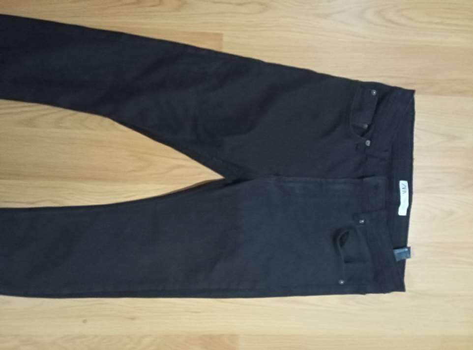 Zara MAN Erkek Siyah likralı  Kot Pantolon 42/ - Görsel 2