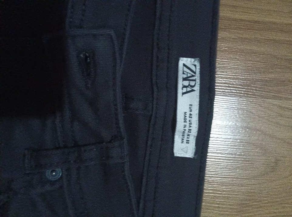 Zara MAN Erkek Siyah likralı  Kot Pantolon 42/ - Görsel 5
