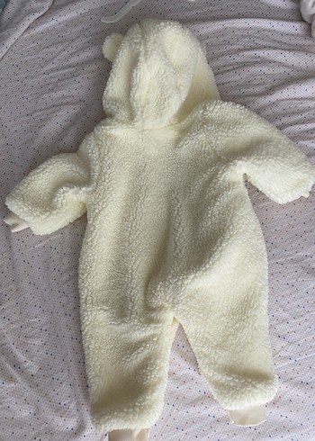 Beyaz Peluş Bebek Tulumu - Görsel 6