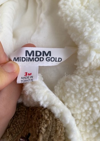 Beyaz Peluş Bebek Tulumu - Görsel 4