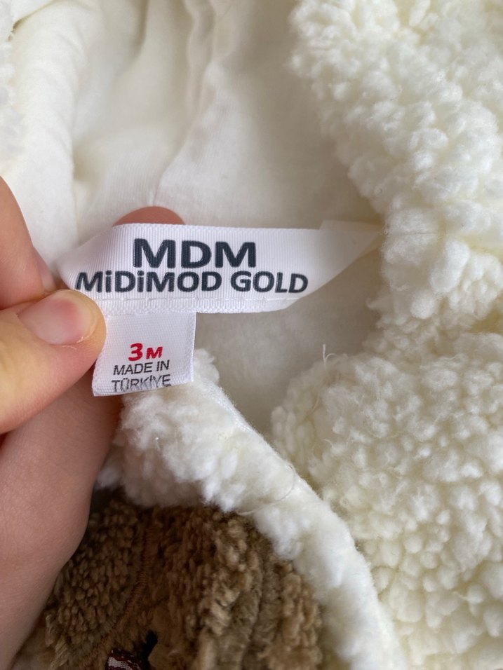 Beyaz Peluş Bebek Tulumu - Görsel 4