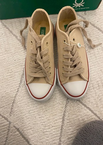 Bej Kadın Günlük Spor Ayakkabı - Görsel 3