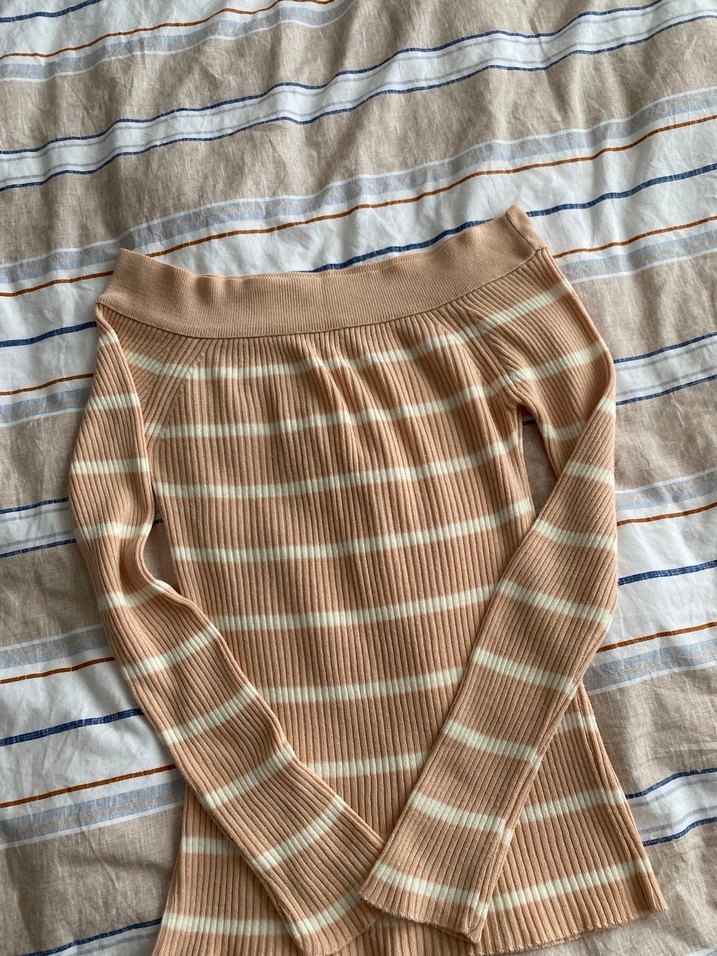 Kayık yaka  Triko Kadın Bluz - Görsel 3