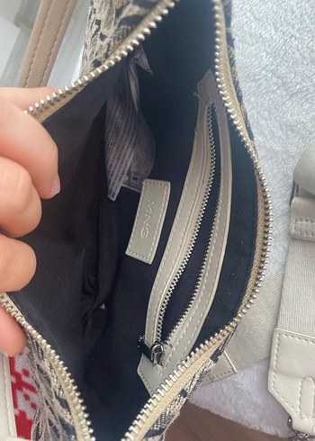 Bej Tokalı Kadın Omuz Çantası - Görsel 9