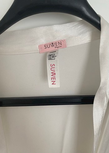 Beyaz Midi Kadın Sabahlık - Görsel 6