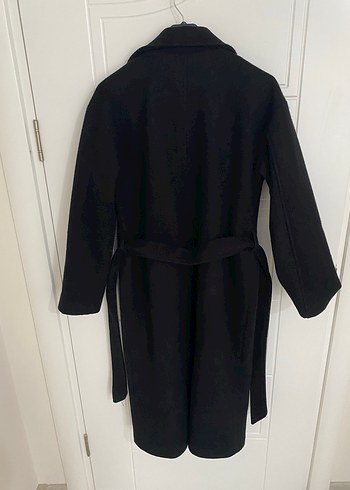 Kemerli Siyah Uzun Kaban - Görsel 6