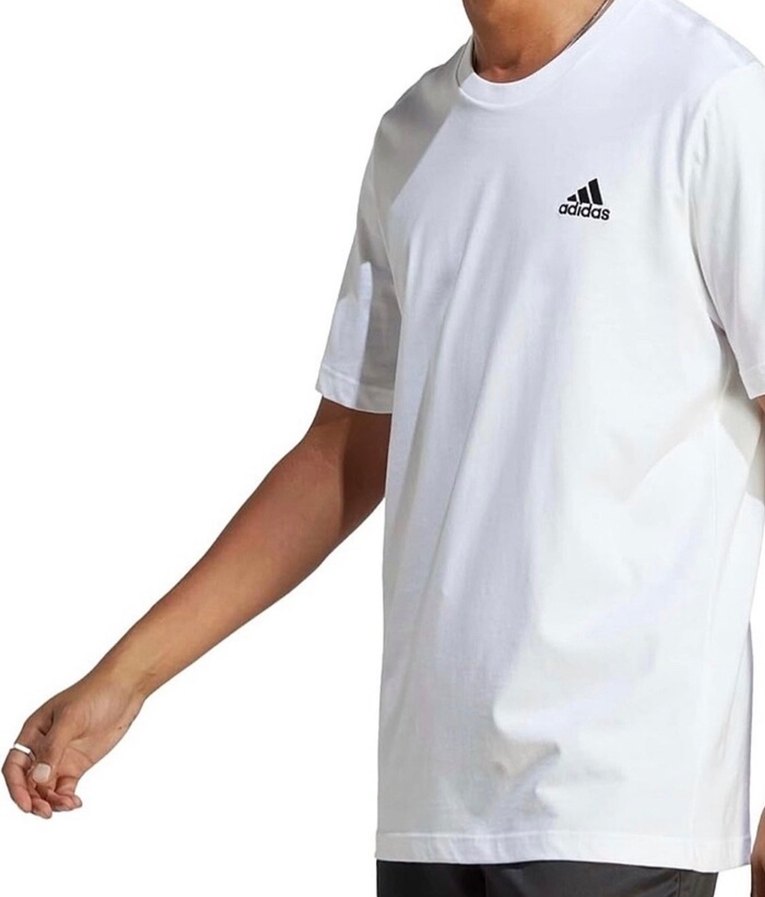 Adidas Beyaz Erkek Kısa Kollu Tişört - Görsel 2