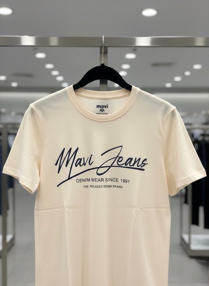 Mavi Jeans Beyaz Erkek Tişört - Görsel 2