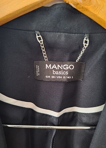 38 Beden siyah Renk Mango Siyah Blazer Ceket