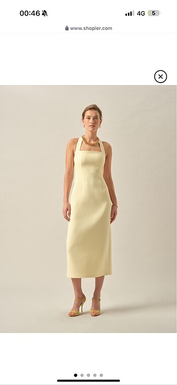 Butter Yellow Elbise