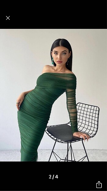 Zara Yeşil elbise