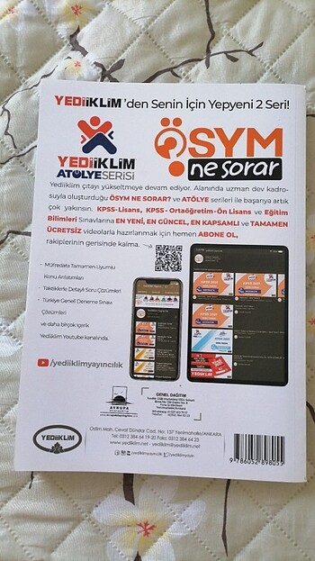 Yediiklim 2022 Tek Kitap GYGK Tüm Dersler Soru Bankası