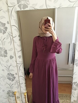 l Beden Uzun tesettür elbise