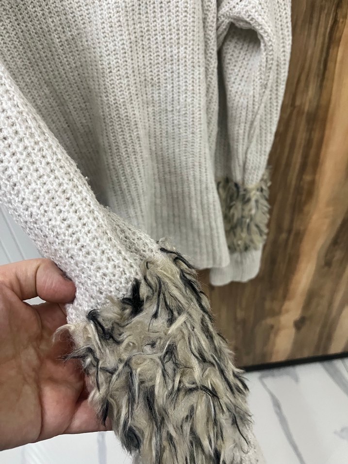 LCW Casual Gri Örgü Kadın Kazak - Görsel 2