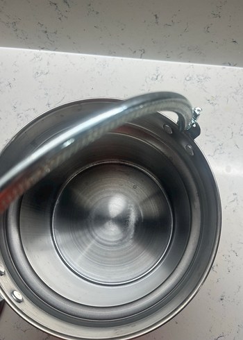 Parlak Gri Metal Kapaklı bakrac - Görsel 3