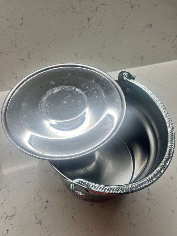 Parlak Gri Metal Kapaklı bakrac - Görsel 2