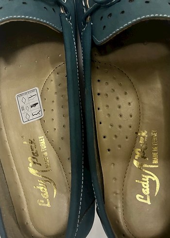 Mavi Puantiyeli Kadın Babet - Görsel 3