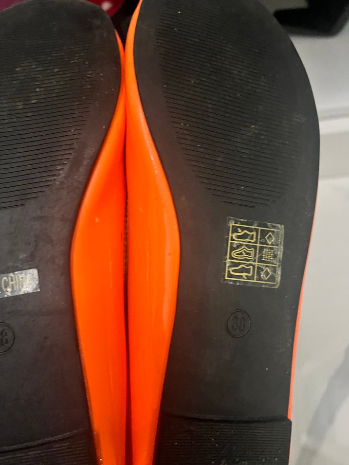 Parlak Turuncu Dolgu Topuklu Kadın Babet - Görsel 2