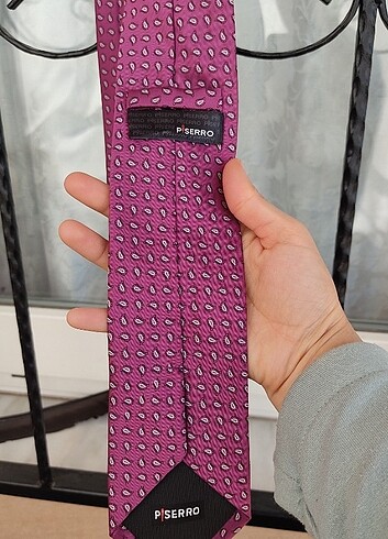 Vakko Mor vişne vintage kravat 