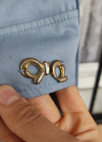 Kadın Mavi Kolsuz Uzun Trençkot - Görsel 4