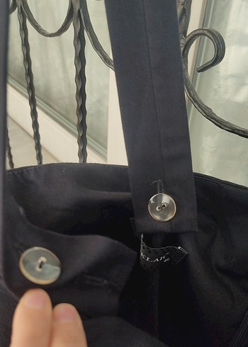 Düğmeli Siyah Uzun jile etek - Görsel 3