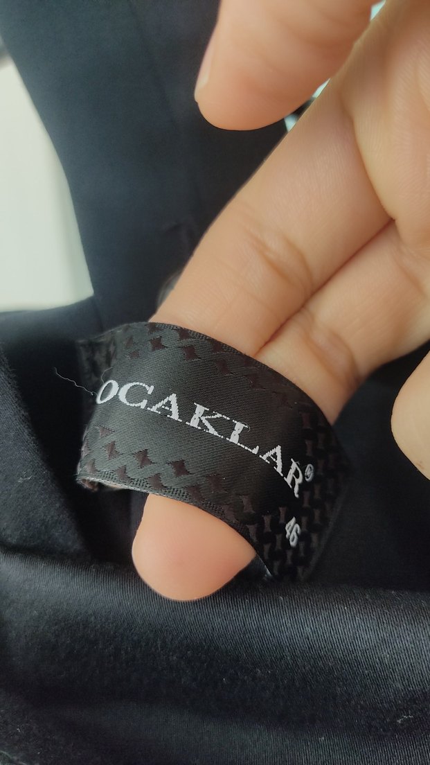 Düğmeli Siyah Uzun jile etek - Görsel 4