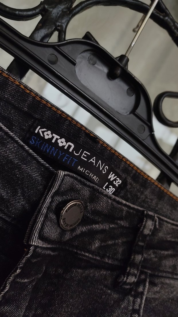 füme erkek kot pantolon Jean - Görsel 3