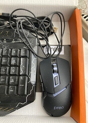 Işıklı klavye/mouse set
