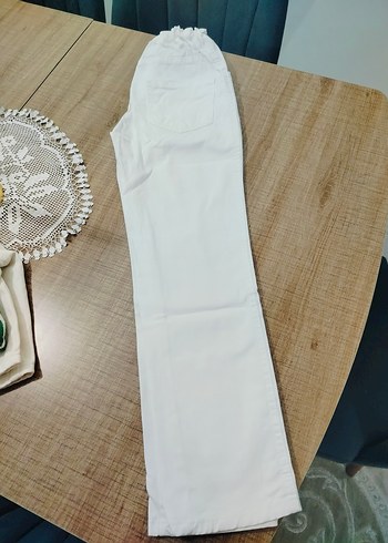 Diğer Beyaz cocuk Pamuk Kumaş Pantolon