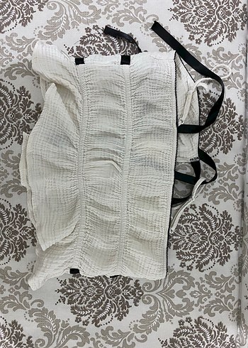 Crop Bağlama Detaylı Bluz - Görsel 2