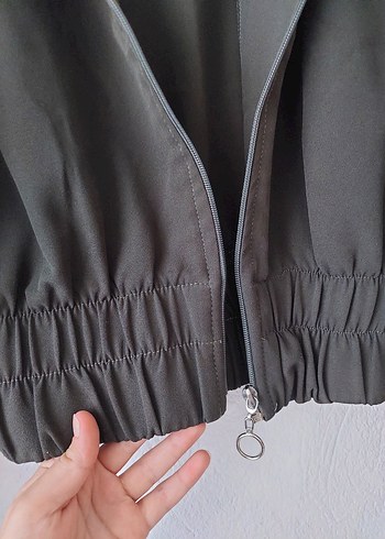 Kadın Beli ve Kolları sıkmalı ceket - Görsel 2