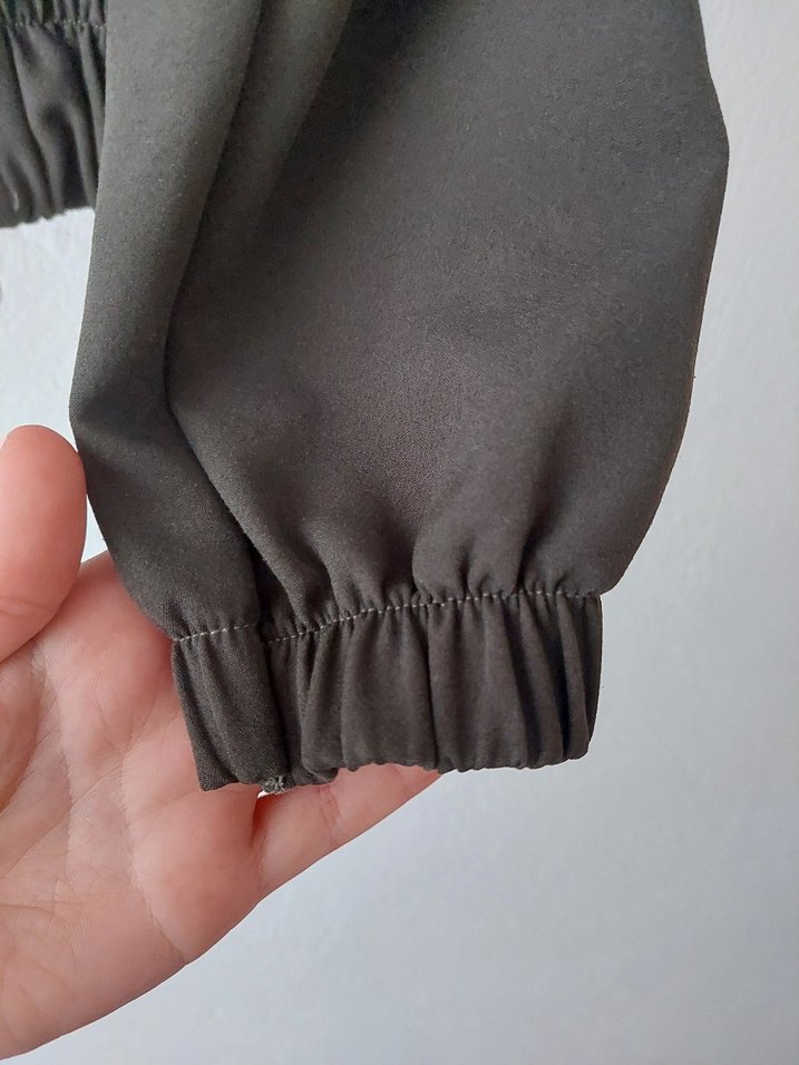 Kadın Beli ve Kolları sıkmalı ceket - Görsel 3