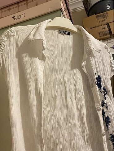 s Beden beyaz Renk Yazlık gömlek