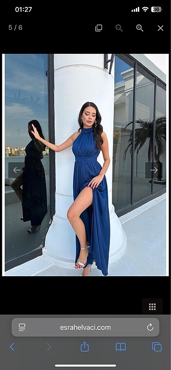 Halter yaka elbise