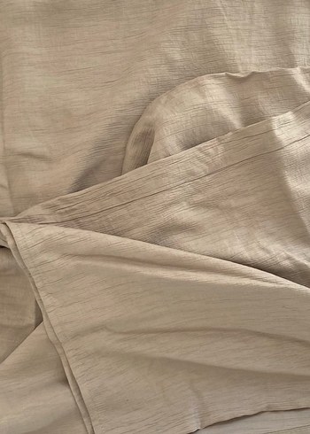 Zara Bej Düz Desen Palazzo Pantolon S/M Beden