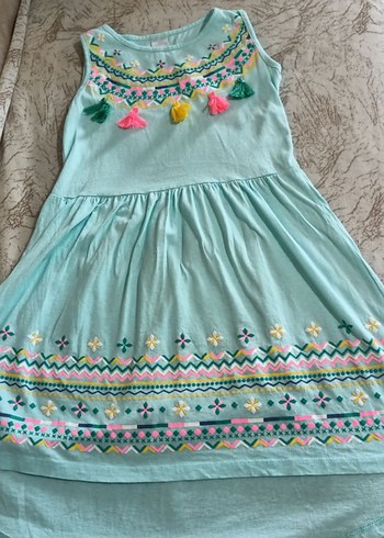 Lc Waikiki Nakışlı Bohem Kız Elbisesi