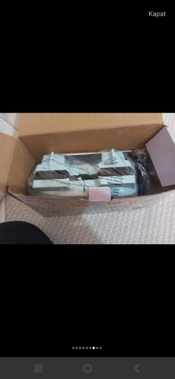 Mavi Çok Fonksiyonlu mini Waffl Makinesi almanya ürünü.2000tl - Görsel 3