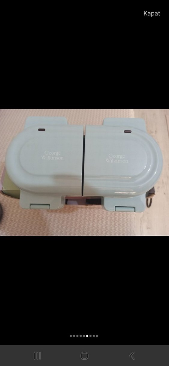 Mavi Çok Fonksiyonlu mini Waffl Makinesi almanya ürünü.2000tl - Görsel 4