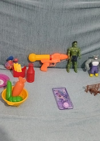 Renkli Oyuncak Mutfak Seti ve Figürler - Görsel 2