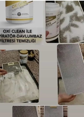 Farmasi Oxi Clean Davlumbaz Filtresi Temizleyici