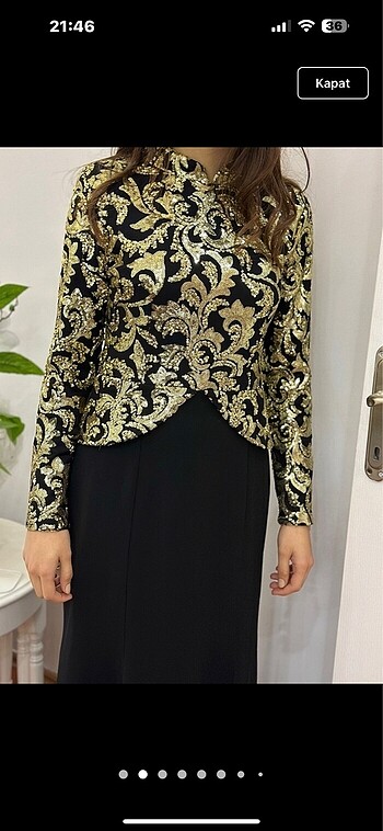 Tesettür Abiye elbise gece elbisesi - Görsel 2