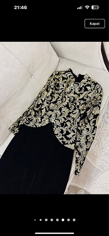 Tesettür Abiye elbise gece elbisesi - Görsel 4