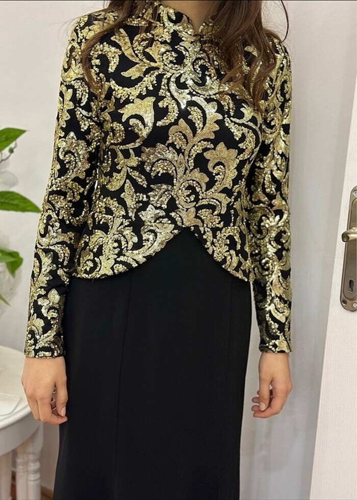 Tesettür Abiye elbise gece elbisesi - Görsel 2